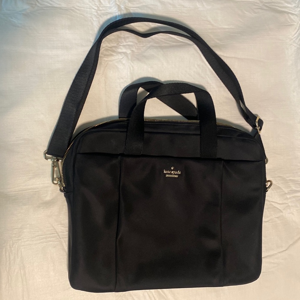 kate spade Black Nylon 15in laptop bag. 🖤🖤💛🖤🖤